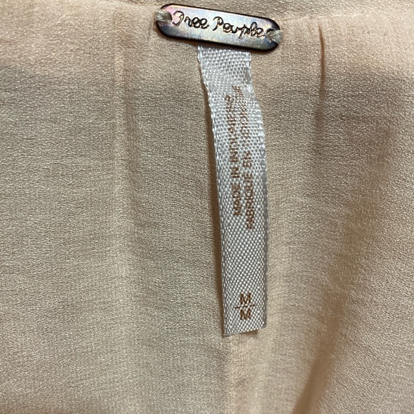 Free People Darcy Super V Top Size Medium Flowy Lined *flaw P8355 - Picture 4 of 16